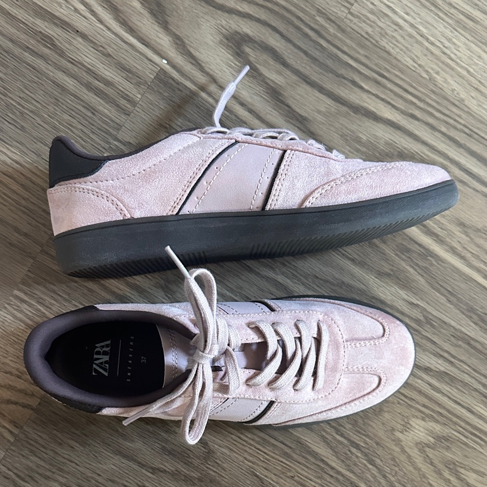Zara Pink and Brown Sneakers